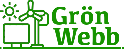 Grön Webb logotyp. Vi gör miljöcertifierade hemsidor